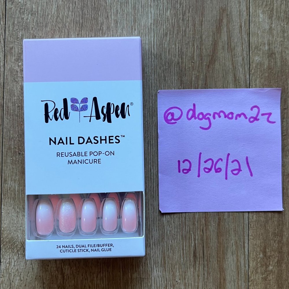 Pink Glue-On Nails